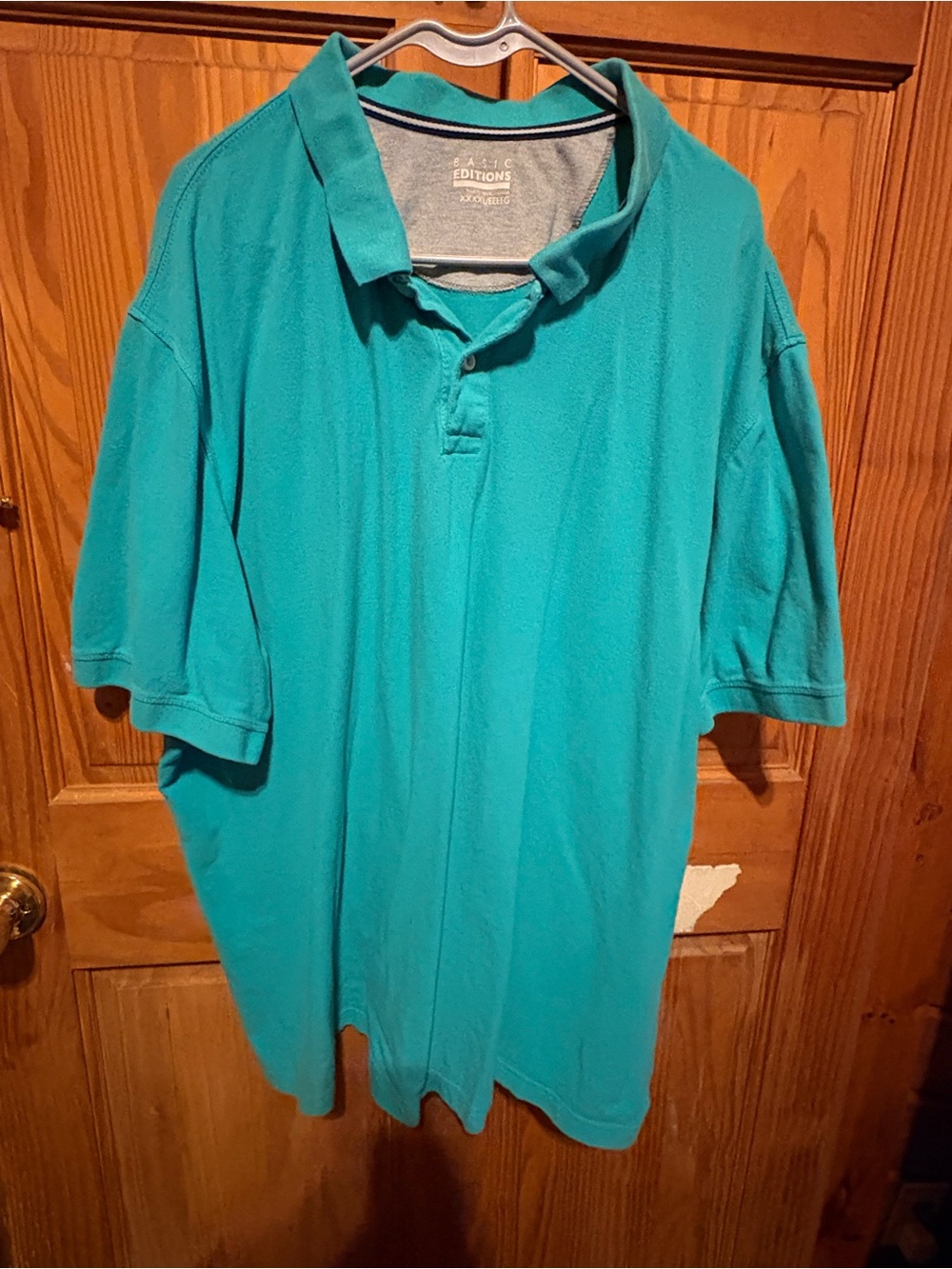 Basic Editions Teal Men’s Polo Shirt